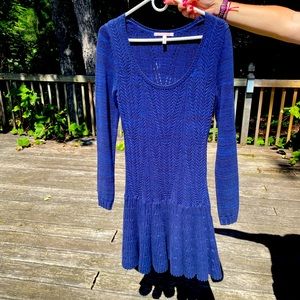 Navy blue sweater dress